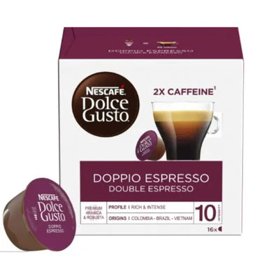 16 Cápsulas Doble Espresso Nescafé Dolce Gusto