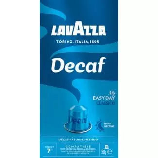 10 Lavazza Decaffeinated Espresso Coffee Capsules, Intensity 7, Compatible with Nespresso Machines