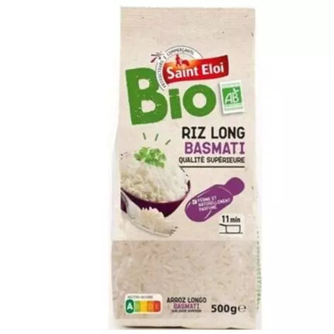 Riz Long Basmati Bio  Saint Eloi 500g