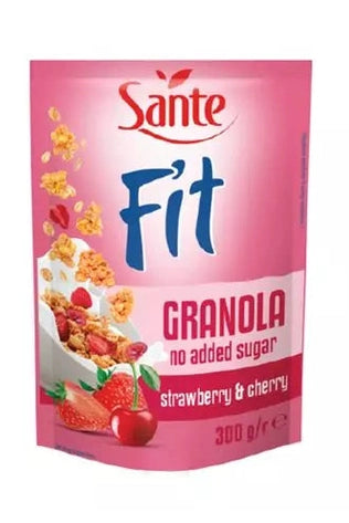 Fit Strawberry and Cherry Muesli Cereal No Added Sugar Healthy 300g