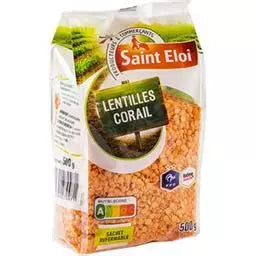 Lentilles Corail  Bio Saint Eloi 500g