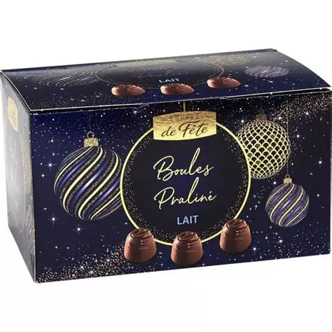 Chocolats Boules Praliné Lait Esprit De Fête 182 g