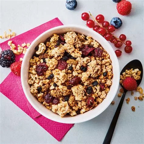 Céréales Muesli Croustillant aux Fruits Rouges Casino 500g