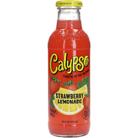 Boisson de Citronnade Strawberry  Lemonade Calypso  473 ml