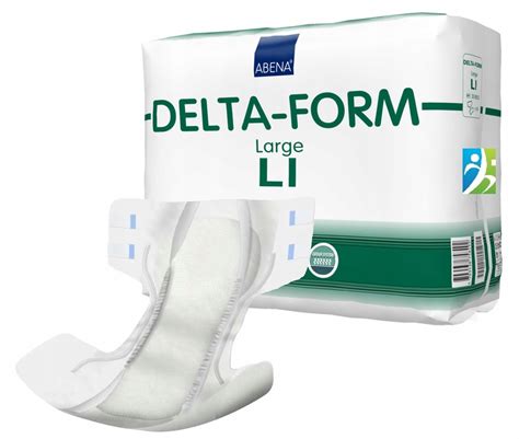 20 Adult Diapers in Scratch Delta Shape Size L1