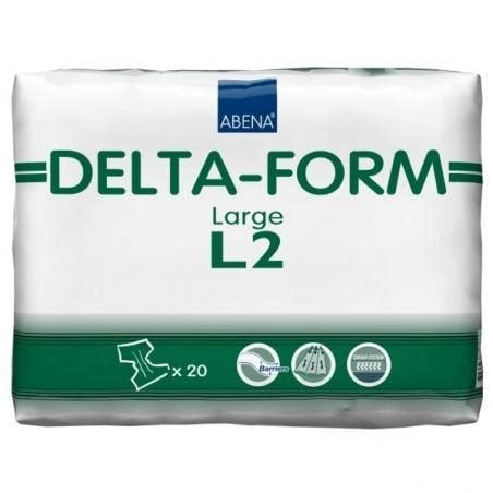 20 Adult Diapers in Scratch Delta Shape Size L2