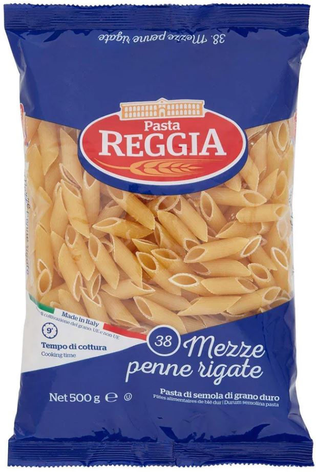 Penne Regate 38 Reggia Mezze  500 G