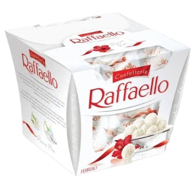 Box of 15 Coconut and Whole Almond Raffaello Confections 150g