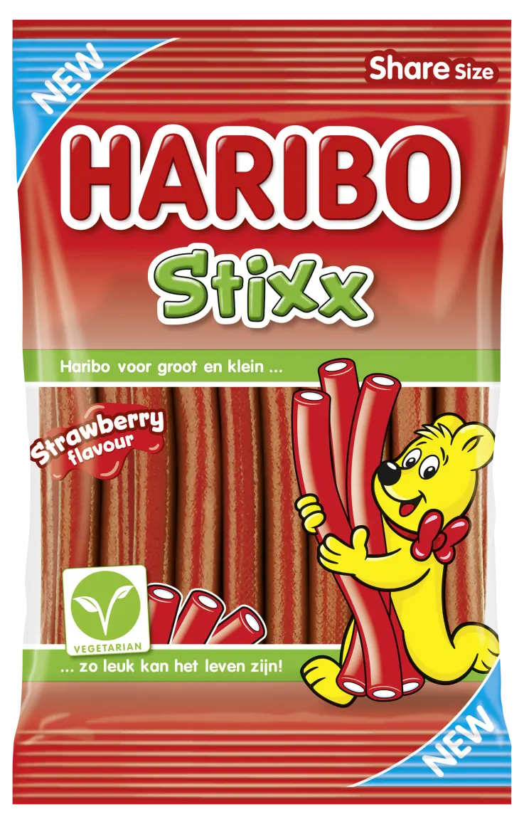 Haribo Stixx Strawberry 160g