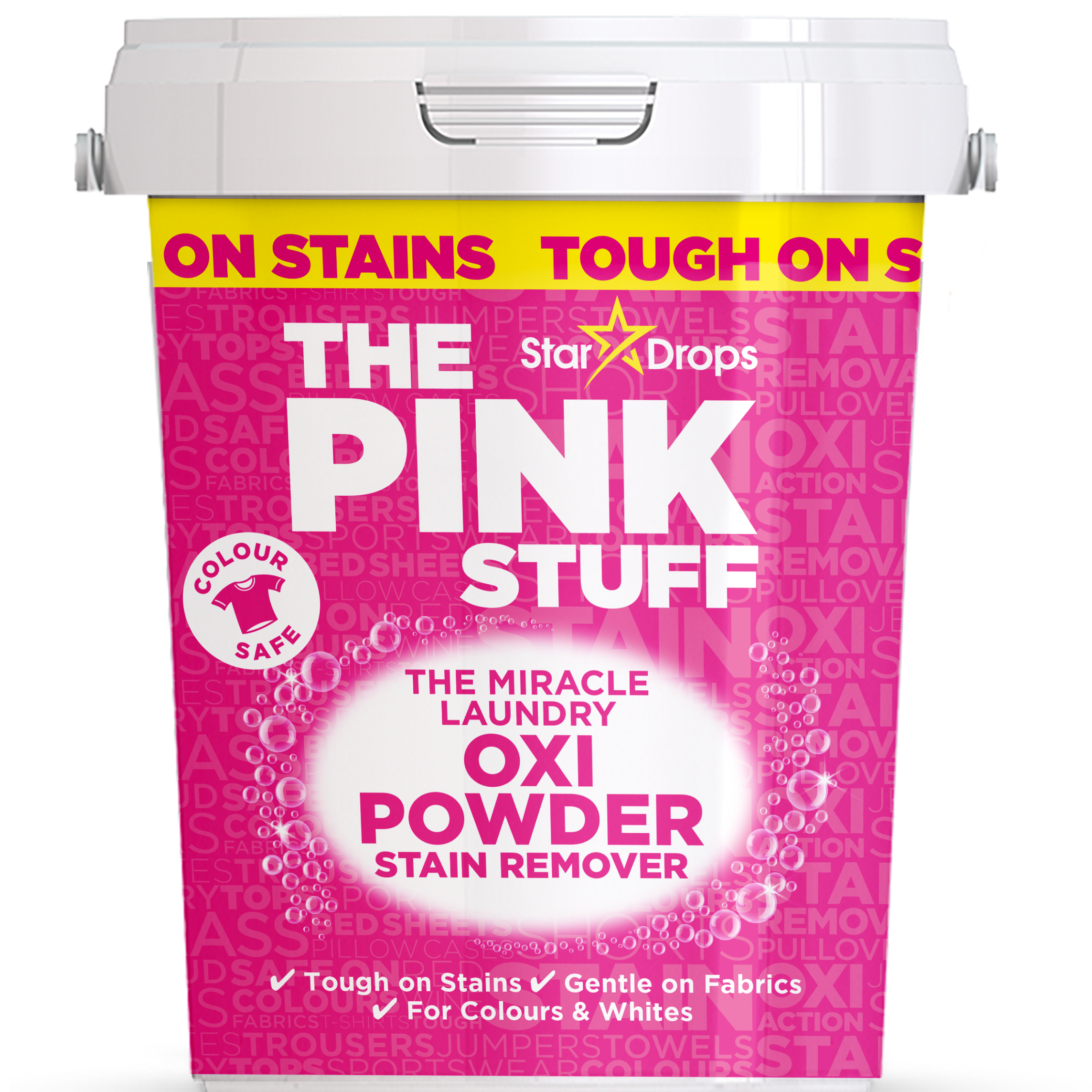 Détachant en Poudre OXI Miracle Pour Linge Couleurs The Pink Stuff 1kg