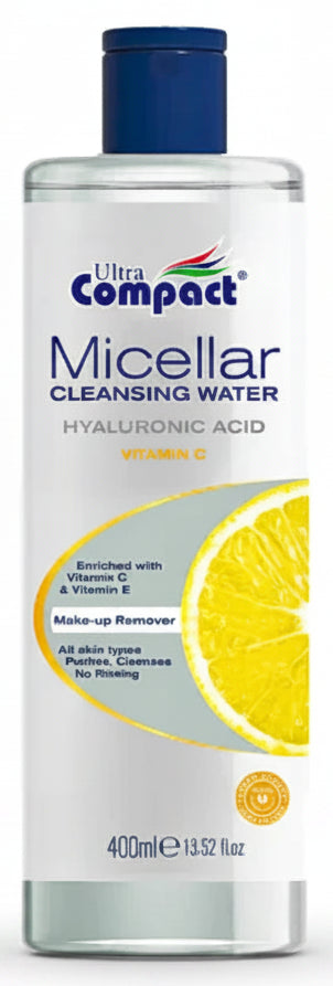 Gentle Makeup Remover Micellar Water Vitamin C Ultra Compact 400ml