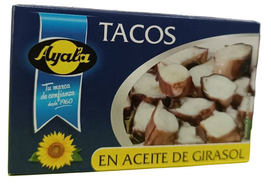 Tacos de Poisson à l’Huile de Tournesol Ayala 72g