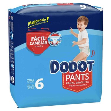 27 Nappies Size 6 Dodot (+15 Kg) 