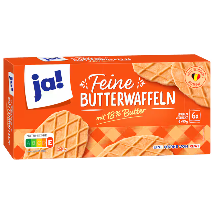 Thin Butter Waffles JA! 240g