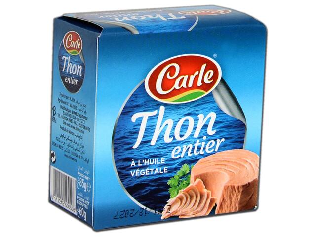 Whole Tuna in Vegetable Oil Carle 85g