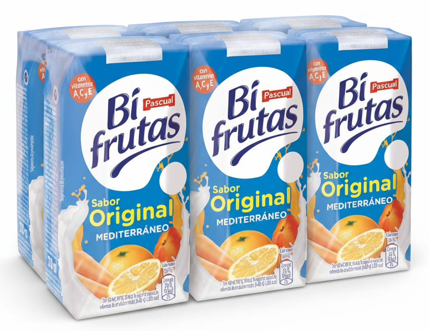 BiFrutas Original Mediterráneo Fruit Drink 6 x 200ml
