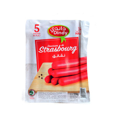 5 Saucisses de Strasbourg Dindy  250 g