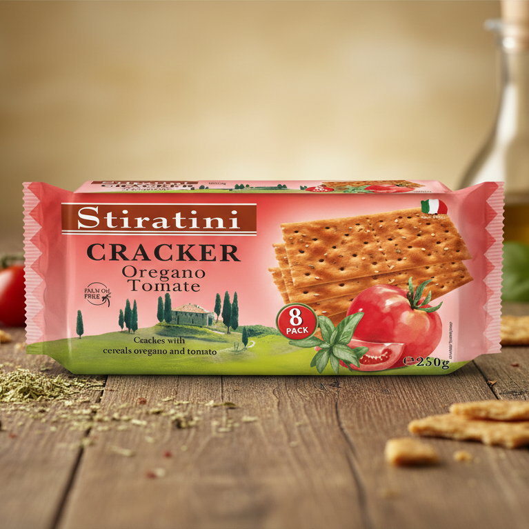 Cracker Oregano & Tomato-Stiratini 250g