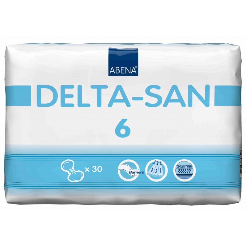 Anatomical Incontinence Pads x20 Abena Delta San 9