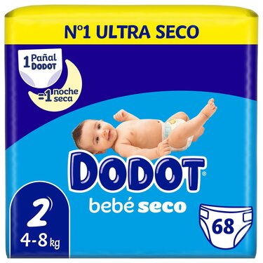 68 Dodot T2 Nappies (4-8 kg)