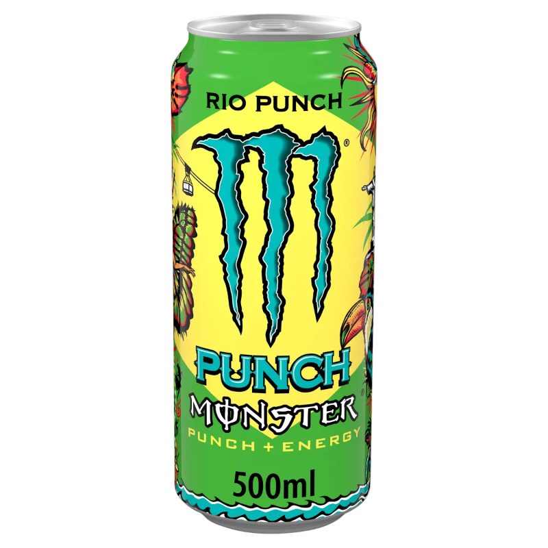 Tropical Fruit Flavoured Energy Drink Energy Rio Punch Monster 500ml