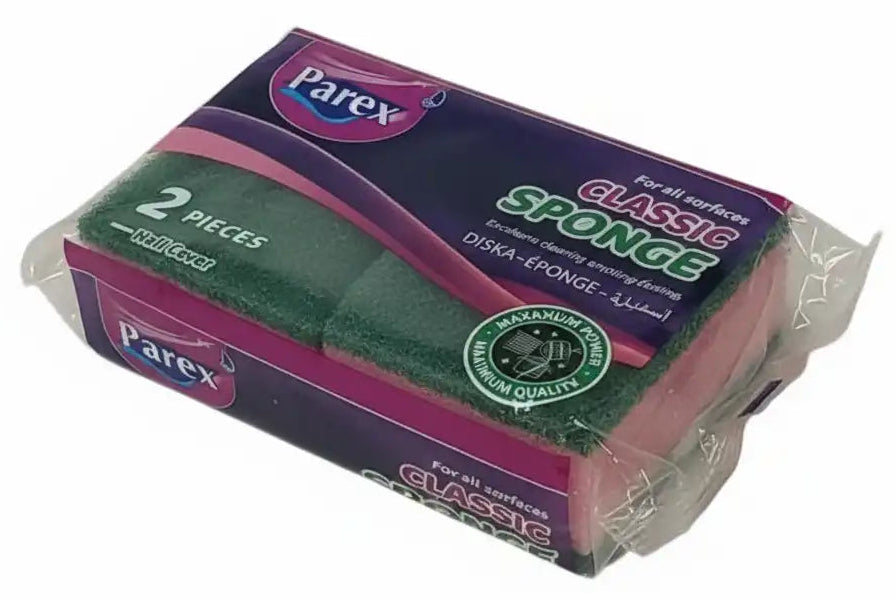 إسفنجة خشنة خضراء (قطعتان) سميكة باريخ