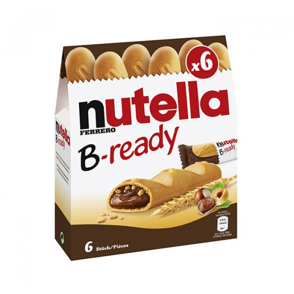 Pack of 6 Nutella B-Ready Crunchy Bars 132g