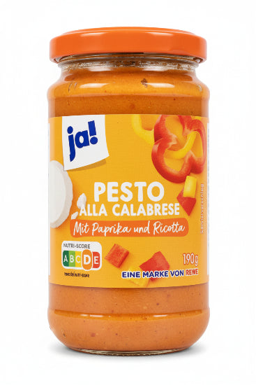 REWE Ja! Calabrese Pesto Italian Pasta Sauce 190g