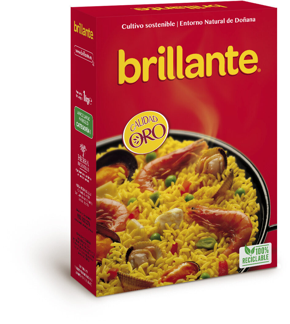 Parboiled Long Grain Rice Brillante Arroz Vaporizado 500g