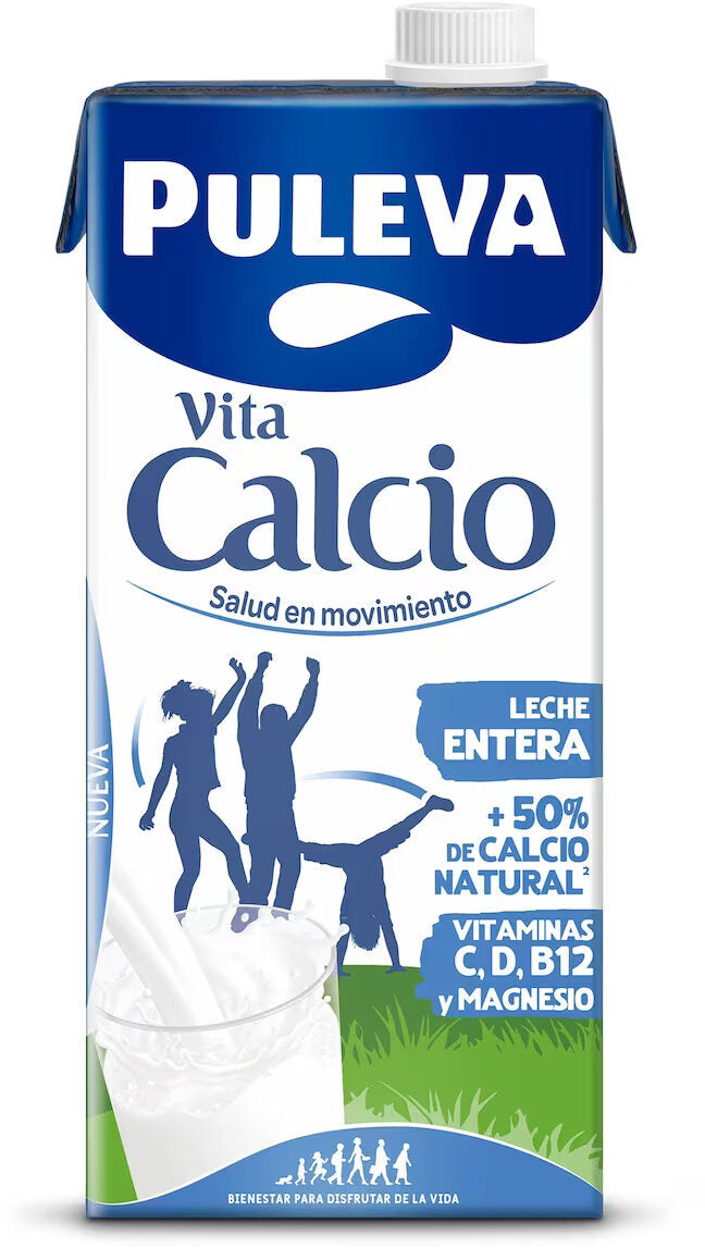 Whole Milk Rich in Calcium Vita Calcio Entera Puleva 1L