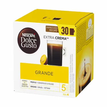 30 Cápsulas Grande Nescafé Dolce Gusto