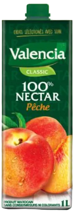 Jus 100% Nectar pêche Valencia 1L