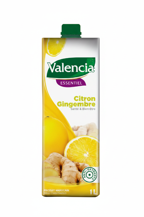 Valencia Lemon Ginger Essential Juice 1L