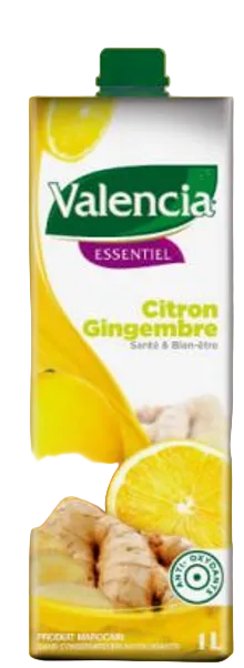 Jus essentiel citron gingembre Valencia 1L