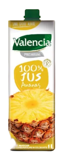 Jus 100% pur ananas Valencia Premium 1L