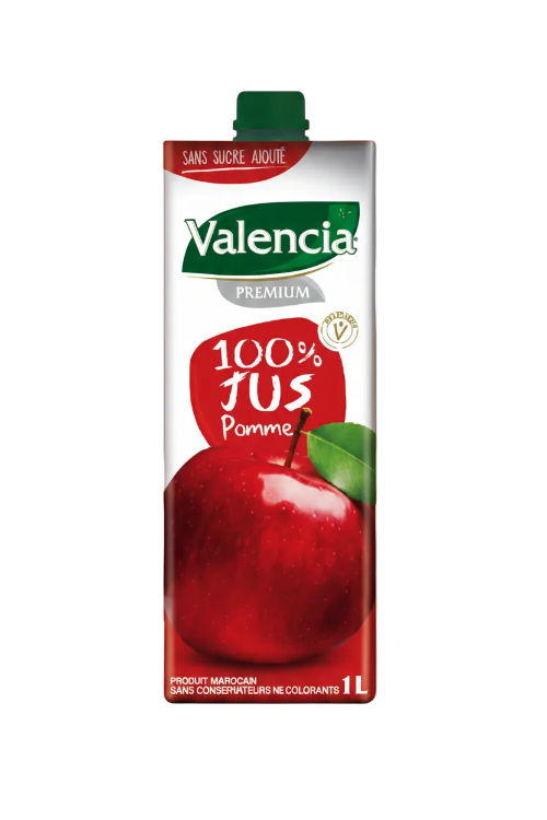 100% pure Valencia premium apple juice 1L