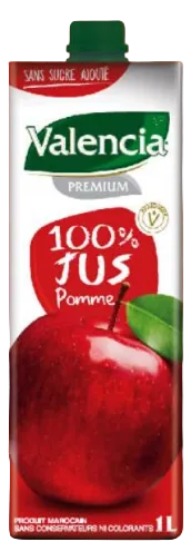 Jus 100% pur pomme Valencia premium 1L