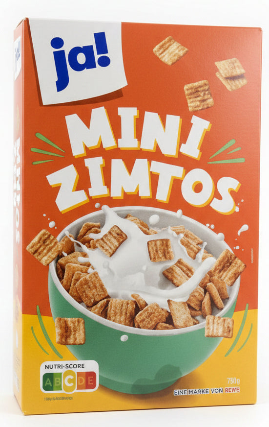JA! Cornflakes Mini-Zimtos Crunchy Corn Cereal 750G