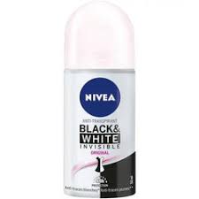 NIVEA Women's Black & White Invisible Original Roll-On Deodorant 50ml