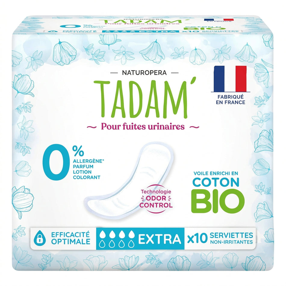 Serviettes pour Fuites Urinaires Extra TADAM 10 unités