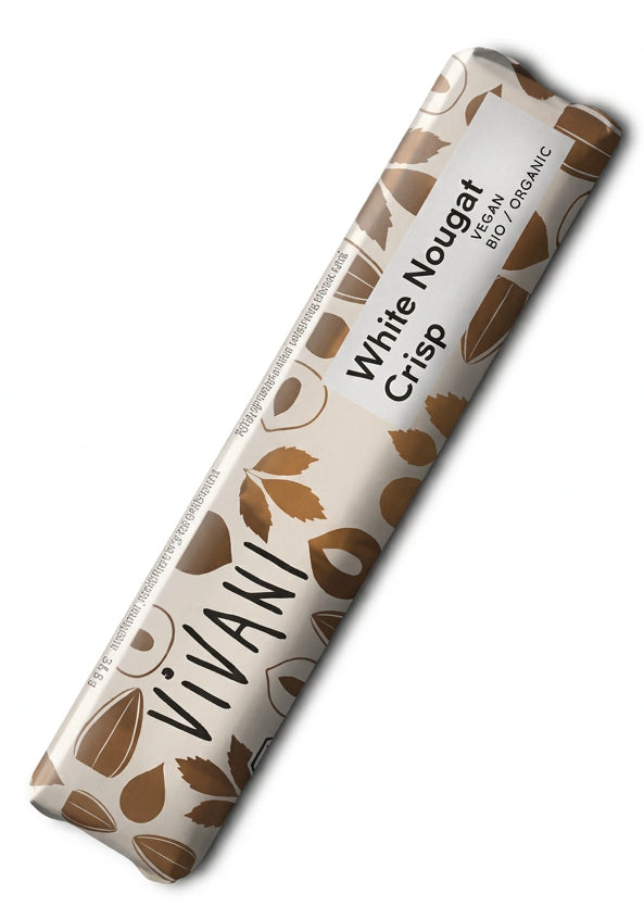 Barre de Nougat Blanc Croustillant Crispy VIVANI 35G