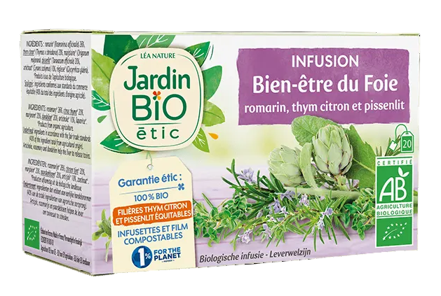 Infusion Bien-être du Foie Jardin Bio étic 28G