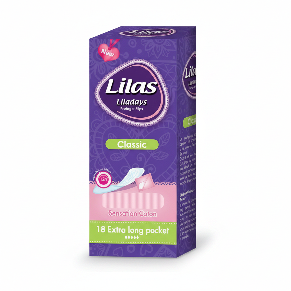 Classic Sensation Cotton 22 Normal Pocket Panty Liners LILAC