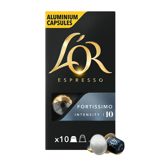 10 L'OR Fortissimo Intensity 10 Nespresso Compatible Capsules