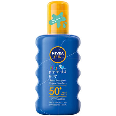 Kids Sensitive Protect &amp; Play SPF 50+ Sun Cream Spray Nivea Sun Kids 