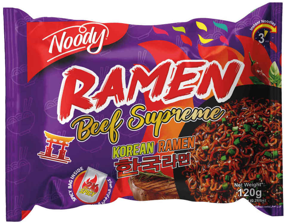 Instant Noodles Beef Flavor Pack x4 Indomie