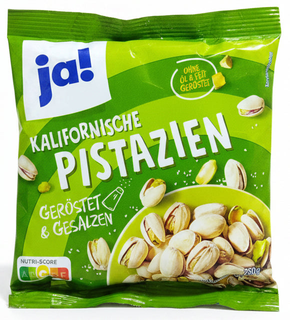 Salted Roasted Pistachios Green Salted California Pistachios JA! 250G