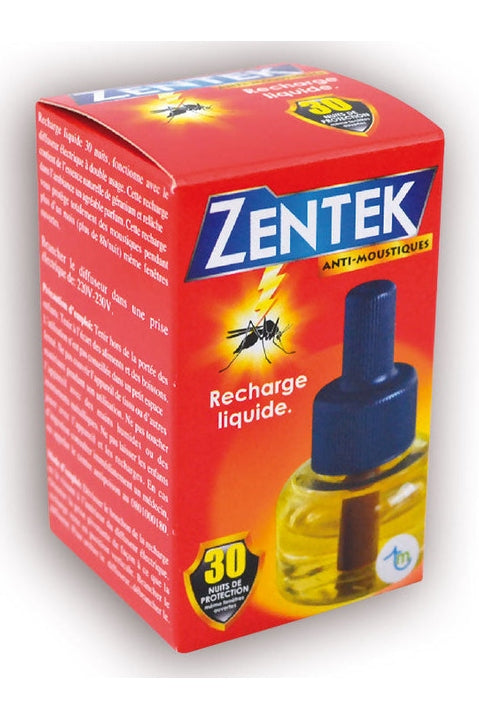 Recharge liquide anti moustique ZENTEK 30 nuits