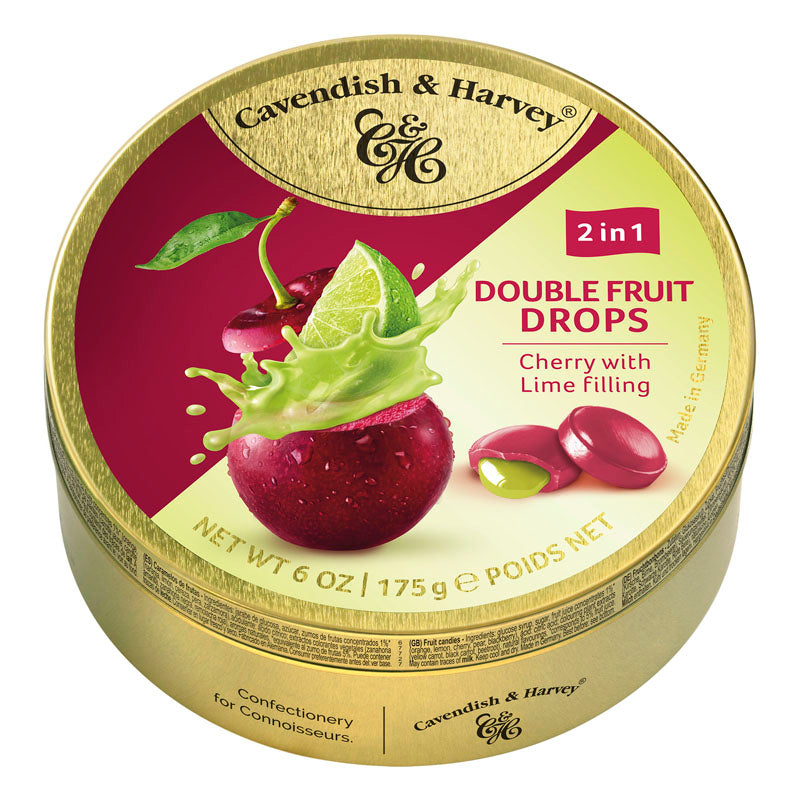 Cavendish & Harvey Double Fruit Cherry & Lemon Drops 175g