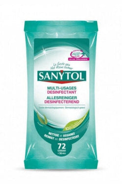 36 Sanytol Multipurpose Eucalyptus Disinfectant Wipes